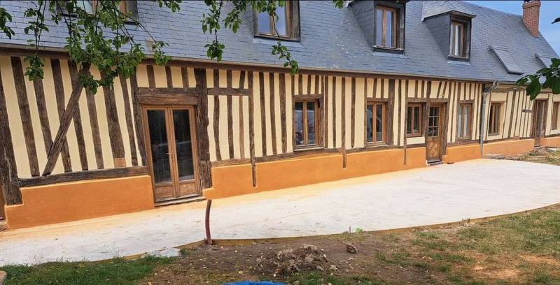 Terrasse béton fini